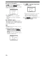 Предварительный просмотр 34 страницы Yamaha DSP-AX861SE Owner'S Manual