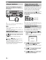 Предварительный просмотр 42 страницы Yamaha DSP-AX861SE Owner'S Manual