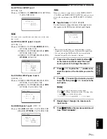 Предварительный просмотр 73 страницы Yamaha DSP-AX861SE Owner'S Manual