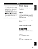 Предварительный просмотр 5 страницы Yamaha DSP-AX863SE Owner'S Manual