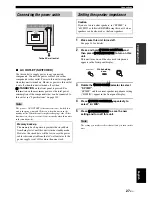 Предварительный просмотр 29 страницы Yamaha DSP-AX863SE Owner'S Manual