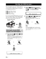 Предварительный просмотр 38 страницы Yamaha DSP-AX863SE Owner'S Manual