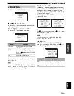 Предварительный просмотр 75 страницы Yamaha DSP-AX863SE Owner'S Manual