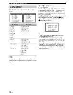 Предварительный просмотр 78 страницы Yamaha DSP-AX863SE Owner'S Manual