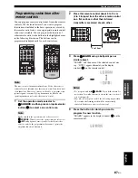 Предварительный просмотр 89 страницы Yamaha DSP-AX863SE Owner'S Manual