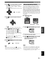 Предварительный просмотр 91 страницы Yamaha DSP-AX863SE Owner'S Manual