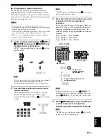 Предварительный просмотр 93 страницы Yamaha DSP-AX863SE Owner'S Manual