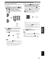 Предварительный просмотр 95 страницы Yamaha DSP-AX863SE Owner'S Manual