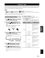 Предварительный просмотр 97 страницы Yamaha DSP-AX863SE Owner'S Manual