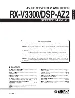 Yamaha DSP-AZ2 Service Manual предпросмотр