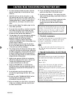 Предварительный просмотр 2 страницы Yamaha DSP-E800 Owner'S Manual