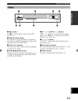 Предварительный просмотр 7 страницы Yamaha DSP-E800 Owner'S Manual