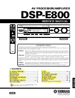 Yamaha DSP-E800 Service Manual предпросмотр