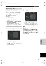 Preview for 73 page of Yamaha DSP-Z9 Owner'S Manual