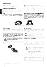 Предварительный просмотр 8 страницы Yamaha DSR112 Owner'S Manual