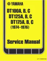 Yamaha DT100A 1974 Service Manual preview