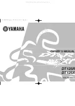 Yamaha DT125R 2004 Owner'S Manual preview