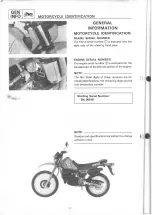 Предварительный просмотр 8 страницы Yamaha DT200L 1984-1988 Service Manual