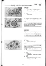 Предварительный просмотр 85 страницы Yamaha DT200L 1984-1988 Service Manual