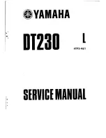 Yamaha DT230 4TP3-AE1 Service Manual предпросмотр