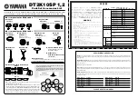 Yamaha DT2K10SP Accessories List preview