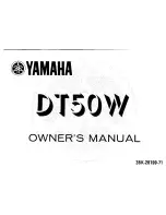 Yamaha DT501988 Owner'S Manual preview