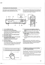 Предварительный просмотр 17 страницы Yamaha DTR2 Owner'S Manual