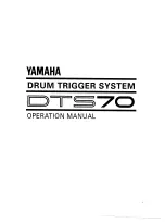 Yamaha DTS70 Operation Manual preview