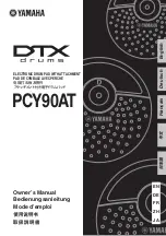 Yamaha DTX Drums PCY90AT Owner'S Manual preview