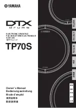 Yamaha DTX Drums TP70S Owner'S Manual preview