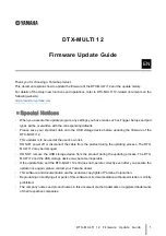 Yamaha DTX-Multi 12 Firmware Update Manual preview