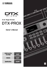 Yamaha DTX-PROX Owner'S Manual preview