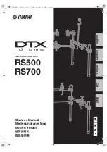 Preview for 1 page of Yamaha DTX RS500 Owner'S Manual