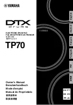 Yamaha DTX TP70 Owner'S Manual preview