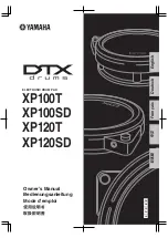 Yamaha DTX XP100SD Owner'S Manual preview