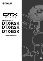 Yamaha DTX402K Owner'S Manual preview