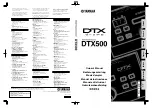 Yamaha DTX500 Owner'S Manual preview