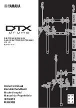 Yamaha DTX6 Owner'S Manual preview