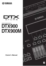 Yamaha DTX900 Owner'S Manual preview