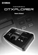 Yamaha DTXPLORER Drum Trigger Module DTXPLORER Owner'S Manual preview