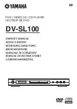 Yamaha DV-SL100 Owner'S Manual предпросмотр