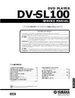 Yamaha DV-SL100 Service Manual предпросмотр