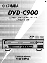 Yamaha DVD-C900 Owner'S Manual preview