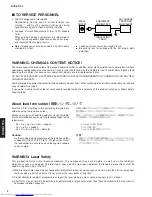 Предварительный просмотр 2 страницы Yamaha DVD-S1700 Service Manual