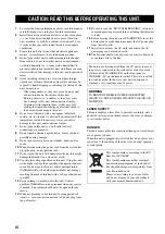 Предварительный просмотр 4 страницы Yamaha DVD-S2700 Owner'S Manual