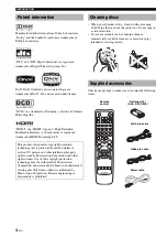 Предварительный просмотр 8 страницы Yamaha DVD-S2700 Owner'S Manual