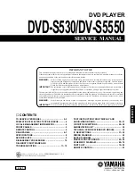 Yamaha DVD-S530 Service Manual preview