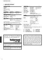 Preview for 8 page of Yamaha DVD-S530 Service Manual