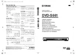 Предварительный просмотр 372 страницы Yamaha DVD-S661 Owner'S Manual