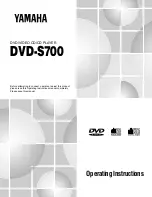 Yamaha DVD-S700 Owner'S Manual preview